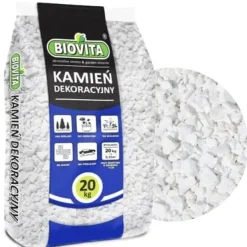 Discount Dekorative stenslag hvide 8-16 mm 20 kg Havesten & Trædesten