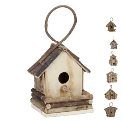 Best Dekorativt fuglehus, Træ, 28,5x20,5x17,5 cm, Natur Til Fugle & Småvildt