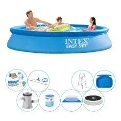Deluxe Pool Sæt - Intex Nem Sæt Rundt 305x61 cm Pooler
