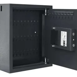 Best Digital pengeboks med elektronisk lås - Sikker opbevaring i stål | Farve: Grå | Størrelse: 30x10x36,5 cm Pengeskabe