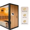 Online Digital Sauna Varmer Controller, 9KW, Temperaturinterval 40°C-105°C, Indendørs Kompatibilitet, Overophedningsbeskyttelse, 7-Tommer Skærm Sauna