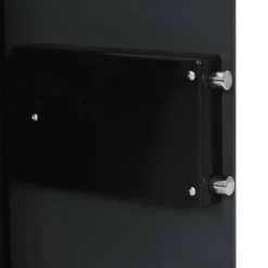 Pengeskabe^Digitalt pengeskab med elektronisk lås - Mørkegrå | Størrelse: 31x35x50 cm | Materiale: Stål