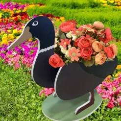 Havedekorationer^DIY Dyr Blomsterpotte Tegnefilm Desktop Sukkulent Plantemaskine Have Ornament Håndværk