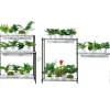 Plantestativer^DIY Plantestativ med Vokse-lamper, 6 Etagers, 192W, 70,9” Høj, Justerbar Plant Grow Hylde til Indendørs Planter.