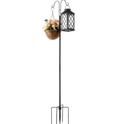 Til Fugle & Småvildt^Dobbelt Hyrdekrog, 8-pak 1560 mm, Kraftig Fuglefoderstang, Stabil og holdbar