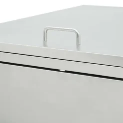 New Dobbelt skraldespandsskur 240 l rustfrit stål - Skraldespandsskjuler - Skraldespandsskjulere - Home & Living Skure, Garager & Carports