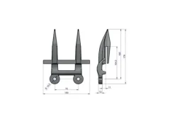 Discount Dobbeltfinger bajonet hærdet applikation Claas 626295.2 676235 Waryński Havemaskiner