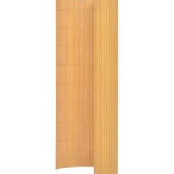 Havedekorationer^Dobbeltsidet havehegn - Vejrbestandigt PVC til terrasser og haver | Størrelse: 110x500 cm | Farve: Gul