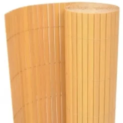 Havedekorationer^Dobbeltsidet havehegn - Vejrbestandigt PVC til terrasser og haver | Størrelse: 110x500 cm | Farve: Gul
