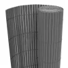Buer, Spalier, Lysthuse Uden Tag^Dobbeltsidet havehegn i vejrbestandigt PVC | Størrelse: 90x500 cm | Farve: Grå