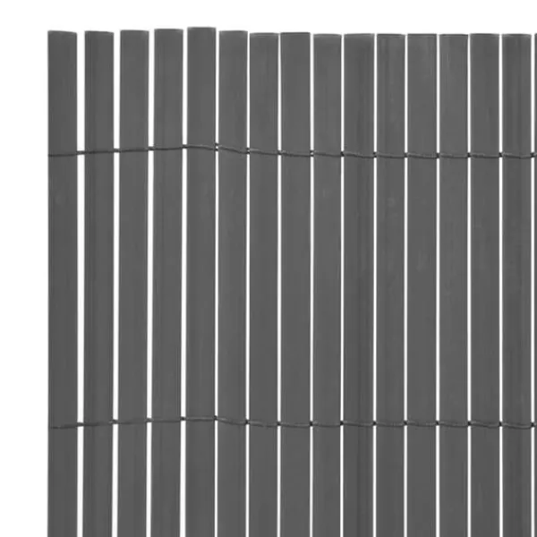 Buer, Spalier, Lysthuse Uden Tag^Dobbeltsidet havehegn i vejrbestandigt PVC | Størrelse: 90x500 cm | Farve: Grå