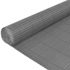 Buer, Spalier, Lysthuse Uden Tag^Dobbeltsidet havehegn i vejrbestandigt PVC | Størrelse: 90x500 cm | Farve: Grå