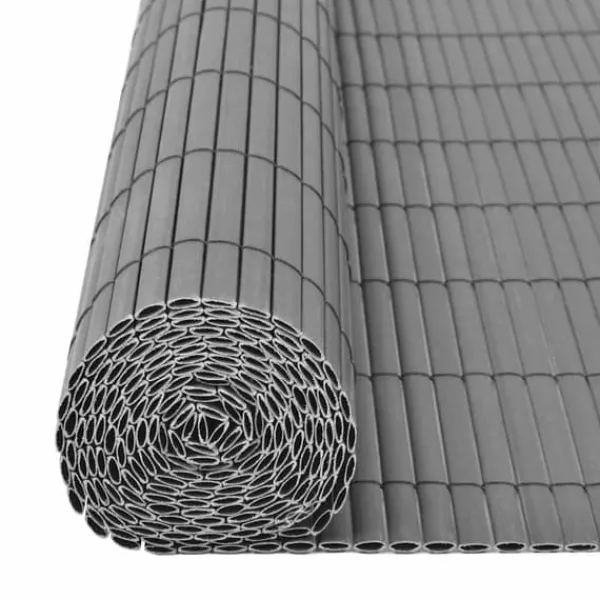Buer, Spalier, Lysthuse Uden Tag^Dobbeltsidet havehegn i vejrbestandigt PVC | Størrelse: 90x500 cm | Farve: Grå