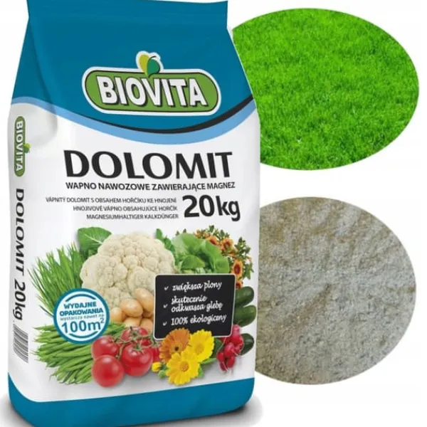 DOLOMIT Calcium-Magnesium Gødningspulver 20 kg BIOVITA Gødningsmidler