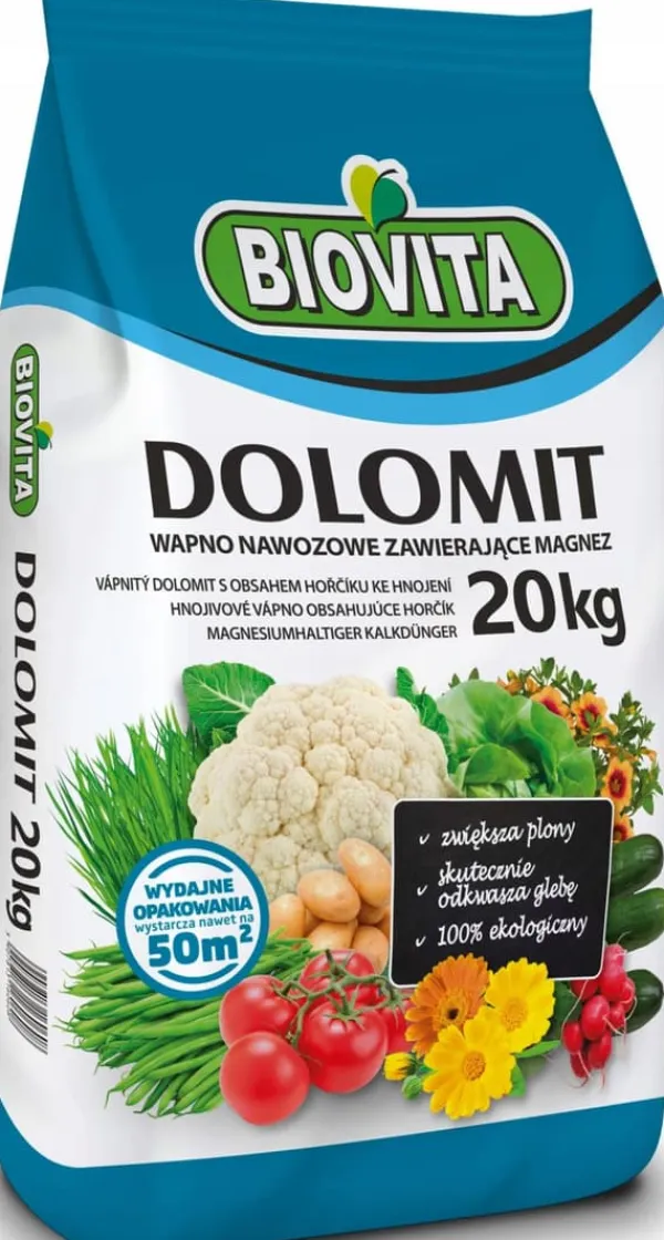 DOLOMIT Calcium-Magnesium Gødningspulver 20 kg BIOVITA Gødningsmidler