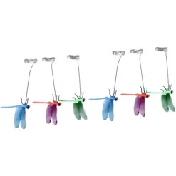 Best Dragonfly Clip Falske Dragonfly Stang Clips Naturligt organisk koncept 3D Dragonfly Have Decor til Familie Have Potte Blomster Plænehus Statue 6 Stk | CDON Havedekorationer