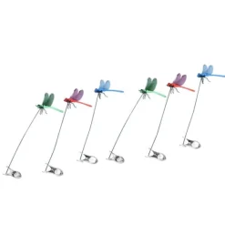Best Dragonfly Clip Falske Dragonfly Stang Clips Naturligt organisk koncept 3D Dragonfly Have Decor til Familie Have Potte Blomster Plænehus Statue 6 Stk | CDON Havedekorationer