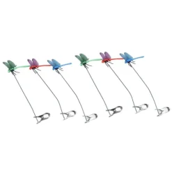 Best Dragonfly Clip Falske Dragonfly Stang Clips Naturligt organisk koncept 3D Dragonfly Have Decor til Familie Have Potte Blomster Plænehus Statue 6 Stk | CDON Havedekorationer