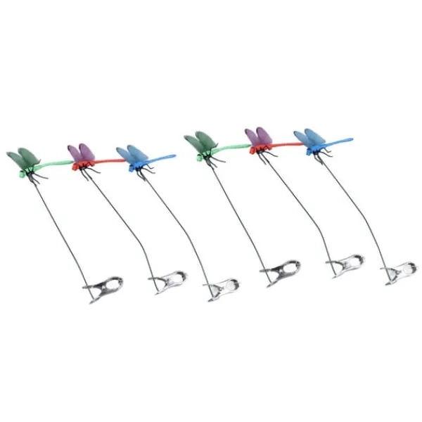 Best Dragonfly Clip Falske Dragonfly Stang Clips Naturligt organisk koncept 3D Dragonfly Have Decor til Familie Have Potte Blomster Plænehus Statue 6 Stk | CDON Havedekorationer