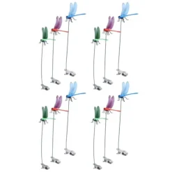 Hot Dragonfly Clip Falske Dragonfly Stang Clips Naturlig organisk koncept 3D Dragonfly Have Decor til Familie Have Potte Blomster Plænehus Statue 12 Stk | CDON Havedekorationer