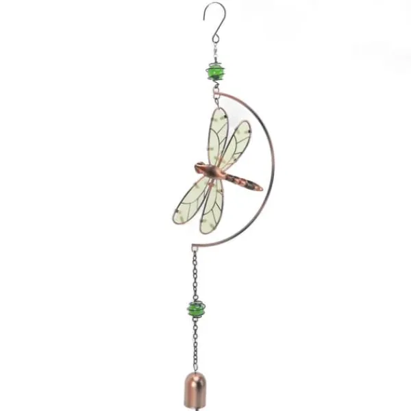 Discount Dragonfly Wind Chimes - Smukke vandtætte jernhængende ornamenter til boligindretning Vinddekoration