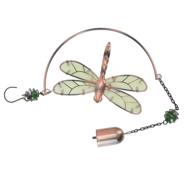 Discount Dragonfly Wind Chimes - Smukke vandtætte jernhængende ornamenter til boligindretning Vinddekoration