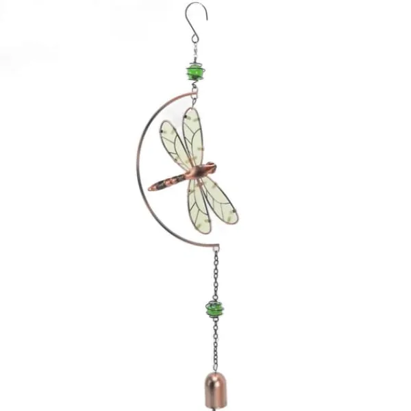 Discount Dragonfly Wind Chimes - Smukke vandtætte jernhængende ornamenter til boligindretning Vinddekoration