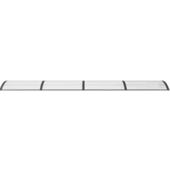 Skure, Garager & Carports^Dørbaldakin i polycarbonat 400x100 cm | Farve: Sort