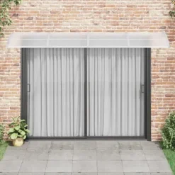 Hot Dørbaldakin i polycarbonat - Beskytter døren mod vejr | Størrelse: 350x100 cm | Farve: Grå Telte & Lysthuse
