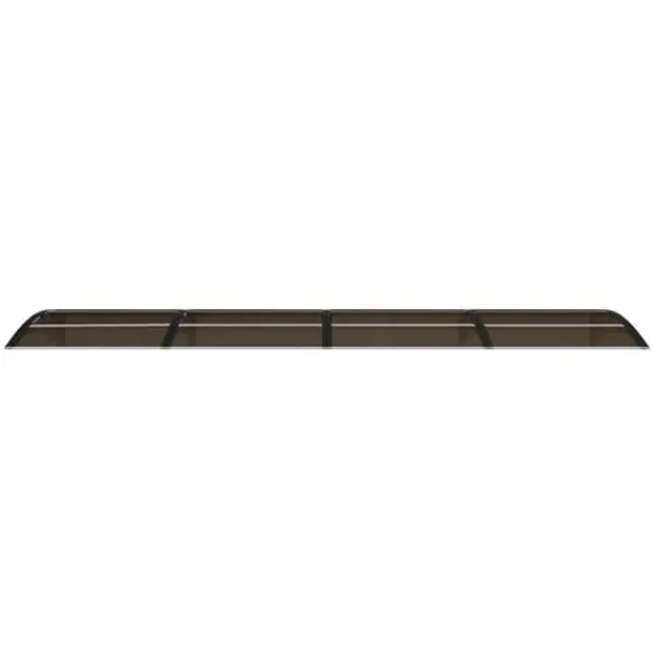 Clearance Dørbaldakin i polycarbonat - Vejrbestandig beskyttelse | Størrelse: 350x75 cm | Farve: Sort Telte & Lysthuse