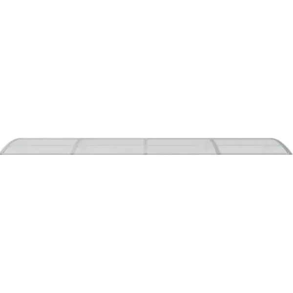 Skure, Garager & Carports^Dørbaldakin i polycarbonat - Beskyttelse mod vejr | Størrelse: 400x100 cm | Farve: Grå