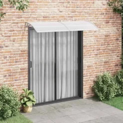 Buer, Spalier, Lysthuse Uden Tag^Dørbaldakin 200x75 cm - Vejrbestandig og holdbar | Farve: Grå/Transparent | Størrelse: 200x75 cm