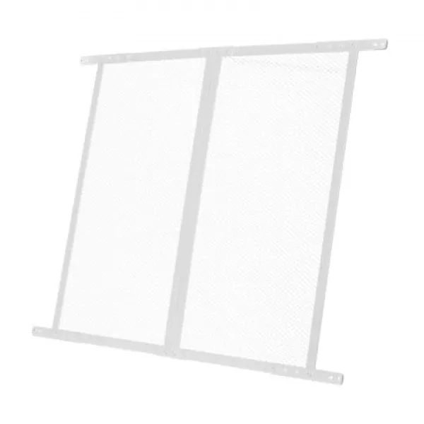 New Dørbeskytter til skærm, 80x72,4x1 cm, Hvid, Aluminium Insektmiddel & Dyreafvisende Middel