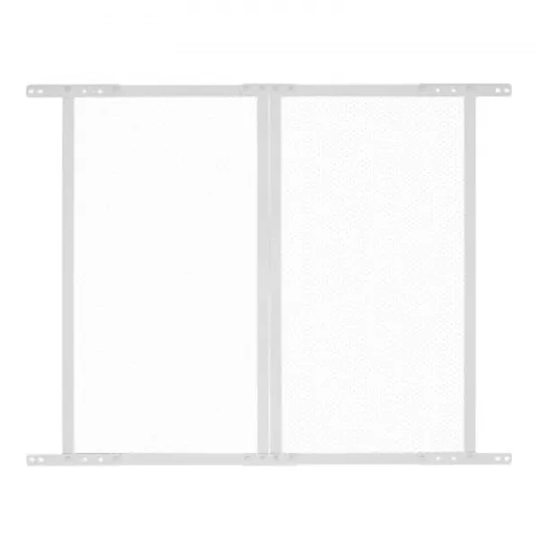 New Dørbeskytter til skærm, 80x72,4x1 cm, Hvid, Aluminium Insektmiddel & Dyreafvisende Middel