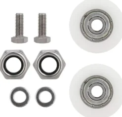Drivhus^Dørhjulsudskiftningssæt, drivhusdørrulle, drivhusdørudskiftningsrulle, 30 mm diameter, velegnet til skydedøre