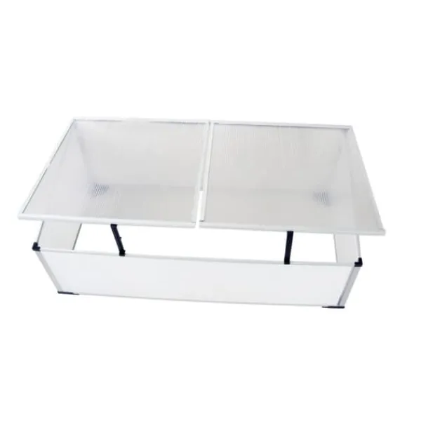 Outlet Drivbænk 2 låg - Minidrivhus til forkultivering | Størrelse: 110x55x41 cm Drivhus
