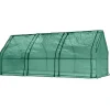 Clearance DRIVHUS 240*90*90 CM, PE-FOLIE 135G, METALKONSTRUKTION - T N15-912 Drivhus