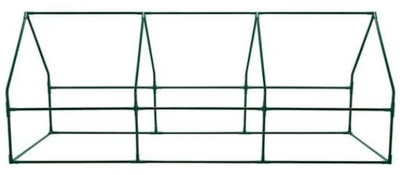 Clearance DRIVHUS 240*90*90 CM, PE-FOLIE 135G, METALKONSTRUKTION - T N15-912 Drivhus