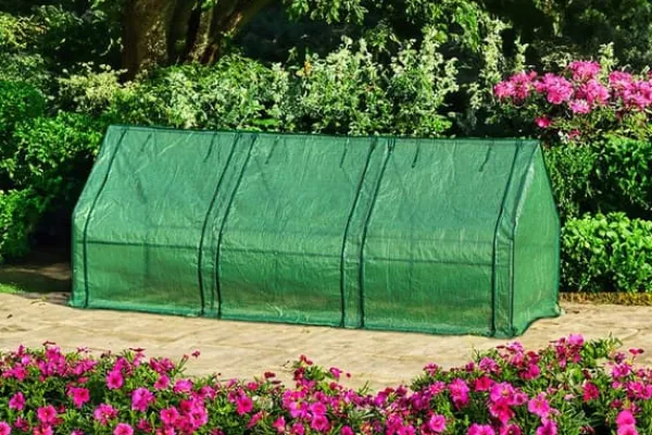 Clearance DRIVHUS 240*90*90 CM, PE-FOLIE 135G, METALKONSTRUKTION - T N15-912 Drivhus