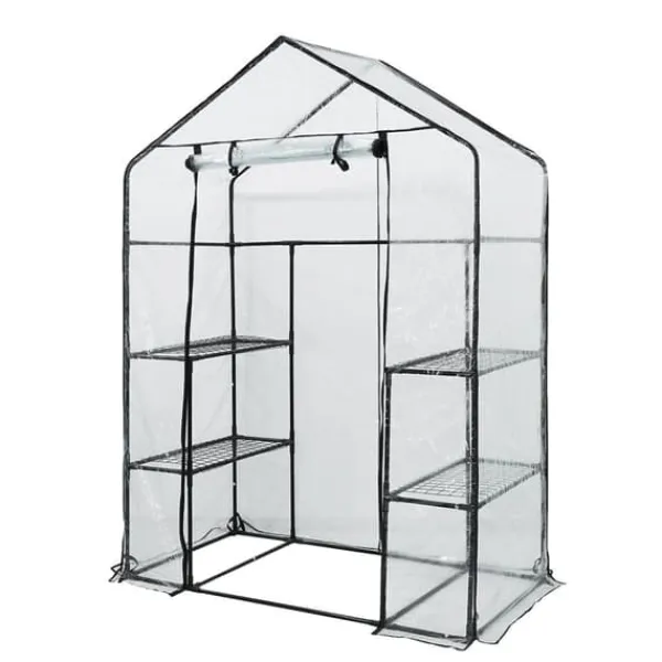 Drivhus^Drivhus 143 x 73 x 195 cm, PVC-folie, metalstruktur