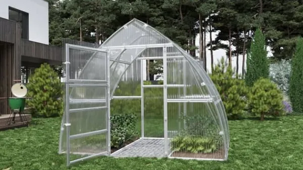 Baumera Drivhus^Drivhus "Arrow" 3x8m med 4mm polycarbonat