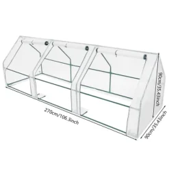 Hot Drivhus, Holdbar Jernramme, Rullevinduesdesign,HVID Drivhus
