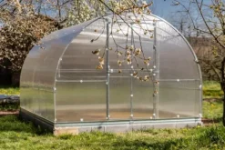 New Drivhus KLASIKA RØR 3x12m (36m2) med fundamenter og 6mm polycarbonatbelægning Drivhus