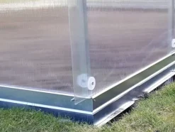 Online Drivhus KLASIKA RØR 3x12m (36m2) med fundamenter og 4mm polycarbonatbelægning Drivhus