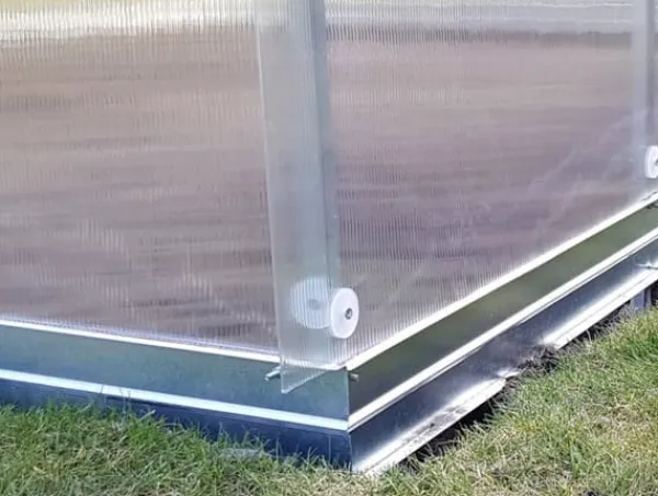 Online Drivhus KLASIKA RØR 3x12m (36m2) med fundamenter og 4mm polycarbonatbelægning Drivhus