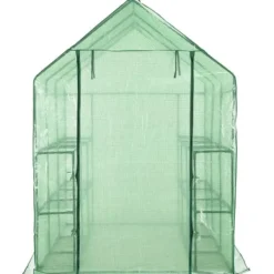 Drivhus^Drivhus med 12 hylder 143 x 214 x 196 cm stål - Drivhus - Drivhuse - Home & Living