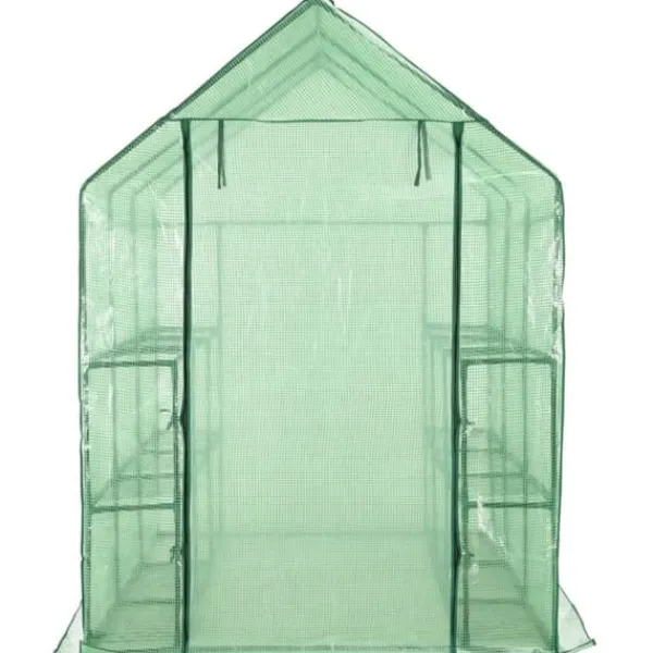 Drivhus^Drivhus med 12 hylder 143 x 214 x 196 cm stål - Drivhus - Drivhuse - Home & Living