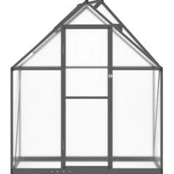 Drivhus^Drivhus med aluminiumramme - Vejrbestandig, UV-resistent | Størrelse: 169x58x195 cm | Farve: Antracitgrå