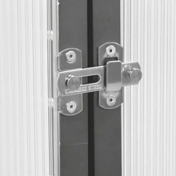 Drivhus^Drivhus med aluminiumramme - Vejrbestandig, UV-resistent | Størrelse: 169x58x195 cm | Farve: Antracitgrå