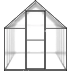 Drivhus^Drivhus med fundamentramme - Vejrbestandigt aluminium | Størrelse: 334x169x195 cm | Farve: Antracitgrå